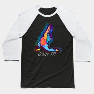 OWN IT! Plus-sized YOGA Baseball T-Shirt